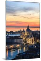 Italy, Venice, Santa Maria Della Salute Church from the Campanile at Sunset-Matteo Colombo-Mounted Photographic Print