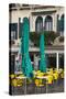 Italy, Venice, Sidewalk Dinning Near San Marco Square.-Terry Eggers-Stretched Canvas