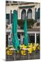 Italy, Venice, Sidewalk Dinning Near San Marco Square.-Terry Eggers-Mounted Photographic Print