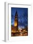 Italy, Venice. the Bell Tower of St. Mark's at Dusk-Brenda Tharp-Framed Photographic Print