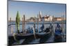 Italy, Venice. View of gondolas in front of Piazza San Marco towards San Giorgio Maggiore-Julie Eggers-Mounted Photographic Print