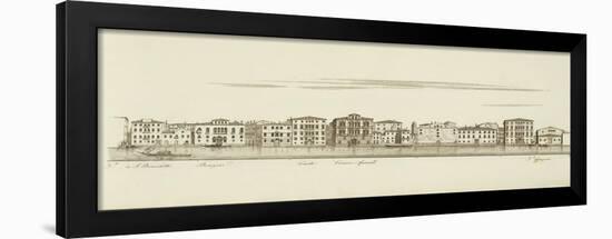 Italy, Venice, View of Teatro Sant'Angelo on the Grand Canal, 1828-null-Framed Giclee Print