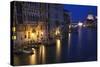 Italy, Venice, View of the Grand Canal and the action on the Canal.-Terry Eggers-Stretched Canvas