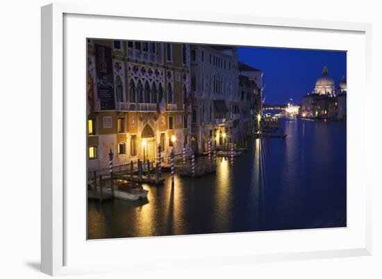 Italy, Venice, View of the Grand Canal and the action on the Canal.-Terry Eggers-Framed Photographic Print