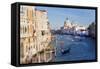 Italy, Venice, View of the Grand Canal from the Ponte Dell'Accademia-Peter Adams-Framed Stretched Canvas