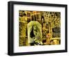 Italy, Vernazza. Infrared image of the interior of Santa Margherita di Antiochia Church.-Terry Eggers-Framed Photographic Print