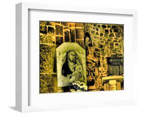 Italy, Vernazza. Infrared image of the interior of Santa Margherita di Antiochia Church.-Terry Eggers-Framed Photographic Print