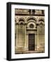 Italy, Vernazza. Infrared image Santa Margherita di Antiochia Church.-Terry Eggers-Framed Photographic Print