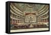 Italy, Verona, Interior of Theatre During Performance-null-Framed Stretched Canvas