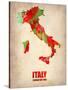 Italy Watercolor Map-NaxArt-Stretched Canvas