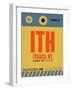 ITH Ithaca Luggage Tag I-NaxArt-Framed Art Print