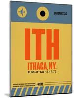 ITH Ithaca Luggage Tag I-NaxArt-Mounted Art Print