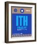 ITH Ithaca Luggage Tag II-NaxArt-Framed Art Print