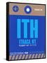 ITH Ithaca Luggage Tag II-NaxArt-Framed Stretched Canvas