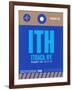 ITH Ithaca Luggage Tag II-NaxArt-Framed Art Print