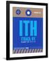 ITH Ithaca Luggage Tag II-NaxArt-Framed Art Print