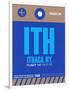 ITH Ithaca Luggage Tag II-NaxArt-Framed Art Print