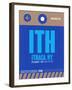 ITH Ithaca Luggage Tag II-NaxArt-Framed Art Print