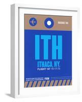 ITH Ithaca Luggage Tag II-NaxArt-Framed Art Print