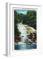 Ithaca, New York - Buttermilk Farms State Park Lower Falls View-Lantern Press-Framed Art Print