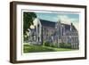 Ithaca, New York - Exterior View of the Willard Straight Hall, Cornell University-Lantern Press-Framed Art Print