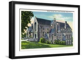 Ithaca, New York - Exterior View of the Willard Straight Hall, Cornell University-Lantern Press-Framed Art Print