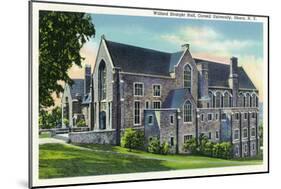 Ithaca, New York - Exterior View of the Willard Straight Hall, Cornell University-Lantern Press-Mounted Art Print