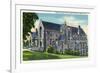 Ithaca, New York - Exterior View of the Willard Straight Hall, Cornell University-Lantern Press-Framed Premium Giclee Print