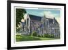 Ithaca, New York - Exterior View of the Willard Straight Hall, Cornell University-Lantern Press-Framed Premium Giclee Print