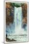 Ithaca, New York - View of Taughannock Falls from the Bottom-Lantern Press-Mounted Art Print