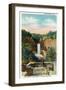 Ithaca, New York - View of Taughannock Falls No. 2-Lantern Press-Framed Art Print