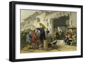 Itinerant Barber-Thomas Allom-Framed Art Print