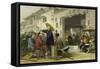 Itinerant Barber-Thomas Allom-Framed Stretched Canvas