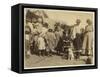 Itinerant Cotton Pickers Leaving a Farm Near Mckinney-Lewis Wickes Hine-Framed Stretched Canvas