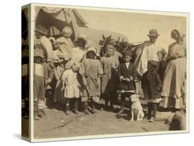 Itinerant Cotton Pickers Leaving a Farm Near Mckinney-Lewis Wickes Hine-Stretched Canvas