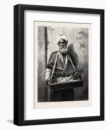 Itinerant Dealer, Egypt, 1879-null-Framed Premium Giclee Print