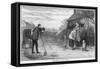 Itinerant Photographer in Country-null-Framed Stretched Canvas