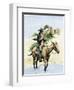 Itinerant Preacher Riding a Mule from Settlement to Settlement-null-Framed Giclee Print