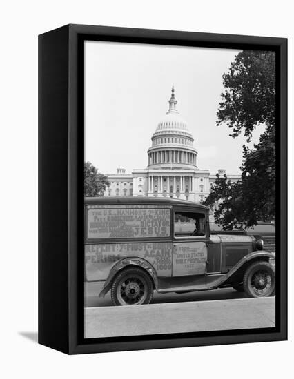 Itinerant's Truck-John Vachon-Framed Stretched Canvas