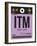 ITM Osaka Luggage Tag I-NaxArt-Framed Art Print