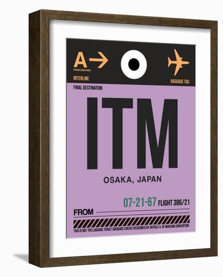 ITM Osaka Luggage Tag I-NaxArt-Framed Art Print