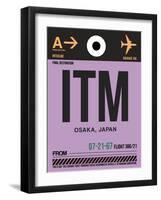 ITM Osaka Luggage Tag I-NaxArt-Framed Art Print