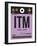 ITM Osaka Luggage Tag I-NaxArt-Framed Art Print