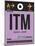 ITM Osaka Luggage Tag I-NaxArt-Mounted Art Print