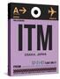 ITM Osaka Luggage Tag I-NaxArt-Stretched Canvas