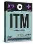 ITM Osaka Luggage Tag II-NaxArt-Stretched Canvas