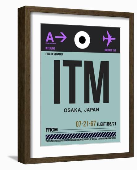 ITM Osaka Luggage Tag II-NaxArt-Framed Art Print