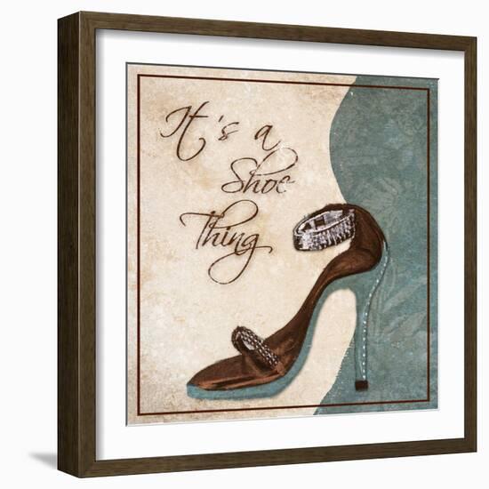 Its a Shoe Thing-Gina Ritter-Framed Art Print