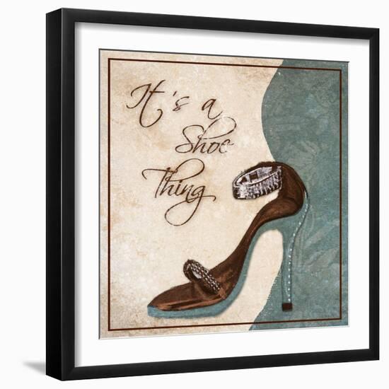 Its a Shoe Thing-Gina Ritter-Framed Art Print