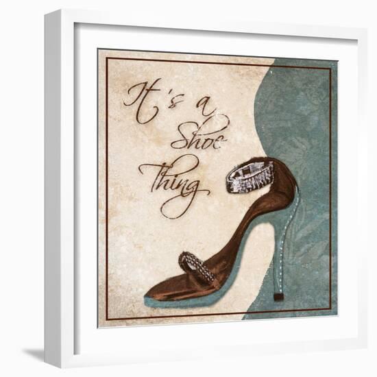 Its a Shoe Thing-Gina Ritter-Framed Art Print